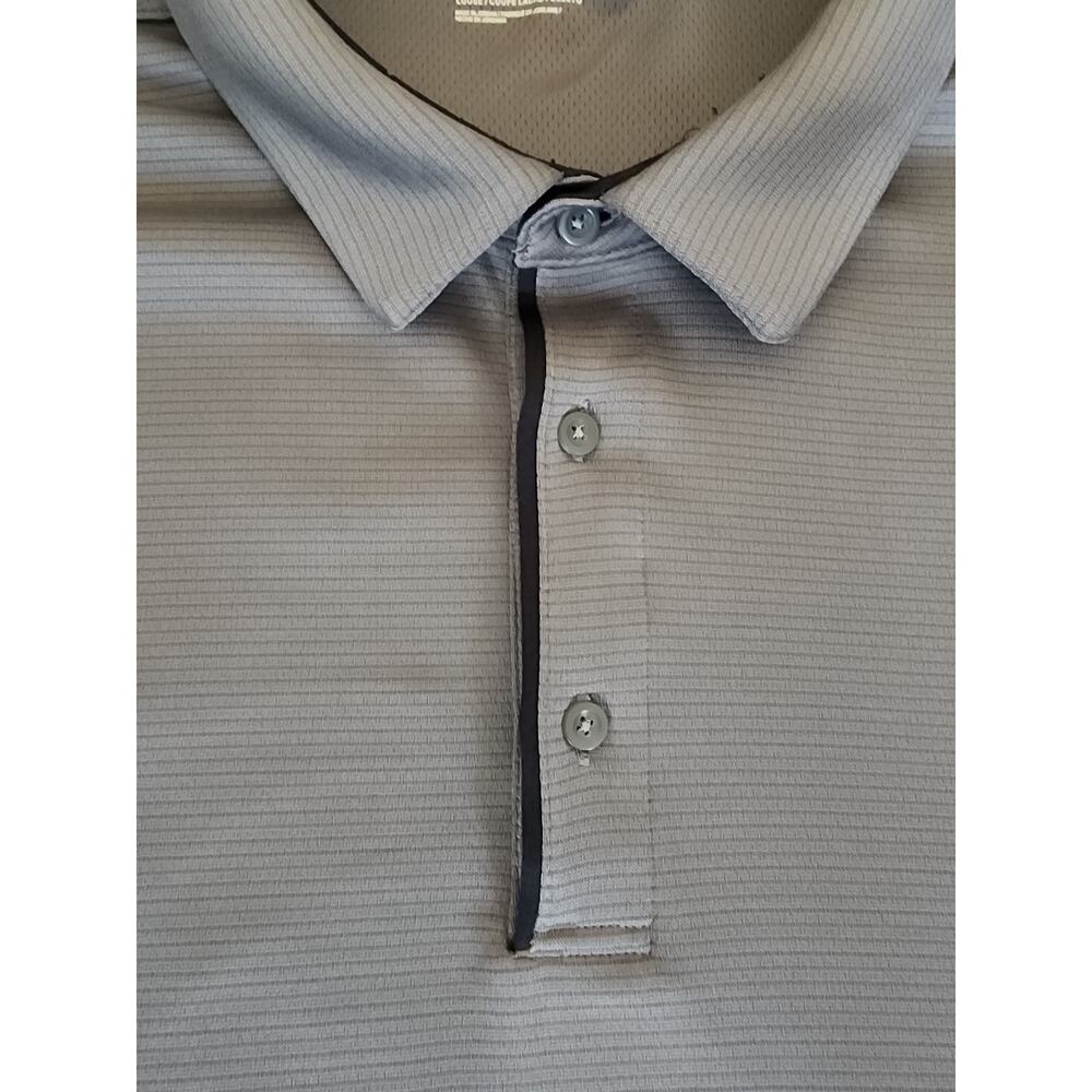 Under Armour Shirt Mens 3XL Polo Gray Heatgear Golf Loose Short Sleeve Active - Picture 3 of 9